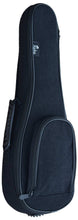 Load image into Gallery viewer, Black smooth 25mm padded gig bag for concert ukulele with adjustable straps and accessory pocket
