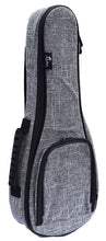 Load image into Gallery viewer, SMOOTH 25MM PADDED GIG BAG FOR CONCERT UKULELE - GREY
