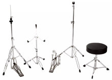 Charger l'image dans la galerie, Mapex Tornado 5-Piece Drum Kit (22,10,12,16,SD) with Cymbals and Hardware - Black - Pre Owned
