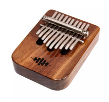 Charger l'image dans la galerie, Kalimba 10 Keys Gloss lacquer over solid exotic black walnut with Carrying Bag, Tuning Key and more

