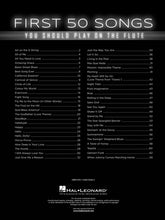 Load image into Gallery viewer, FIRST 50 SONGS YOU SHOULD PLAY ON THE FLUTE
