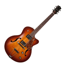 Load image into Gallery viewer, Godin 039289 / 050932 5th Avenue KingPin II HB CW Cognac Burst Cutaway Hollow Acoustic Body Guitar Made In Canada
