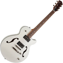 Load image into Gallery viewer, Godin 050222 Montreal Premiere HT Trans White 6 String RH Hollowbody Guitar MADE In CANADA
