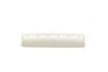 Load image into Gallery viewer, White TUSQ NUT SLOTTED 6 STRING 1 11/16" PQ-6273-00
