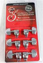 Load image into Gallery viewer, Grover 102-18C Original Rotomatics with 18:1 Gear Ratio - Guitar Machine Heads, 3 + 3 - Chrome
