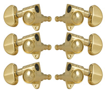 Load image into Gallery viewer, Grover 102-18G Original Rotomatics with 18:1 Gear Ratio - Guitar Machine Heads, 3 + 3 - Gold
