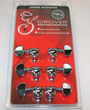 Load image into Gallery viewer, Grover 102-18N Original Rotomatics with 18:1 Gear Ratio - Guitar Machine Heads, 3 + 3 - Nickel
