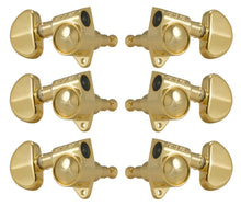 Load image into Gallery viewer, Grover 102G Original Rotomatics with Round Button - Guitar Machine Heads, 3 + 3 - Gold
