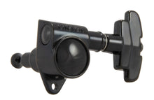 Load image into Gallery viewer, Grover 109BC Super Rotomatics with 3-Step Button - Guitar Machine Heads, 3 + 3 - Black Chrome
