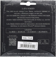 Load image into Gallery viewer, Aquila 115U LAVA SERIES Ukulele TENOR Low-G Tuning, Key of C - GCEA (wound G)
