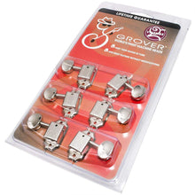 Load image into Gallery viewer, Grover 133N Deluxe Guitar Machines - Guitar Machine Heads, 3 + 3 - Nickel
