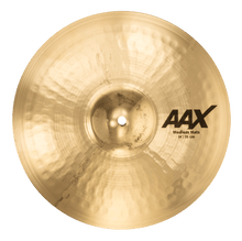 Charger l'image dans la galerie, SABIAN 21402XCB 14 inch AAX Medium Hi Hat Cymbal with brilliant finish and visible hammering detail
