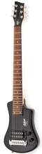 Load image into Gallery viewer, Hofner HOF-HCT-SH-BK-O Shorty Electric Travel Guitar - Black - with Gig Bag
