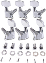 Load image into Gallery viewer, Sealed String Tuning Pegs Keys Machines Heads Tuners 3L 3R Electric Guitar Acoustic Guitar Parts Replacement Chrome.
