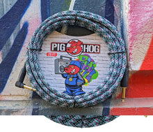Load image into Gallery viewer, Pig Hog 20FT Right Angle Instrument Cable – Shielded Durable Guitar/Instrument Lead
