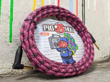 Load image into Gallery viewer, Pig Hog 20FT Right Angle Instrument Cable – Shielded Durable Guitar/Instrument Lead

