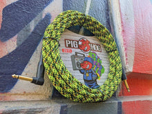 Load image into Gallery viewer, Pig Hog 20FT Right Angle Instrument Cable – Shielded Durable Guitar/Instrument Lead
