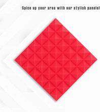 Load image into Gallery viewer, 6 Pack of Acoustic Studio Panel Foam Pyramid Wedges 2" X 12" X 12" Sound-Proofing, Sound Absorption
