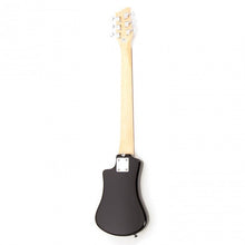 Load image into Gallery viewer, Hofner HOF-HCT-SH-BK-O Shorty Electric Travel Guitar - Black - with Gig Bag
