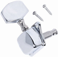 Load image into Gallery viewer, 3 Left 3 Right Semi closed Guitar String Tuning Pegs Tuners Machine Heads Set for Electric/Acoustic Guitar, Chrome
