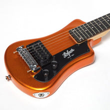 Load image into Gallery viewer, Hofner HOF-HCT-SH-MO-O Shorty Electric Travel Guitar - Metallic Orange - with Gig Bag
