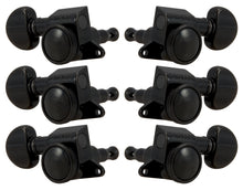 Load image into Gallery viewer, Grover 505BC Mini Roto-Grip Locking Rotomatics - Guitar Machine Heads, 3 + 3 - Black Chrome
