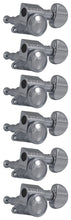 Load image into Gallery viewer, Grover 505C6 Mini Roto-Grip Locking Rotomatics - Guitar Machine Heads, 6-in-Line, Bass Side (Left) - Chrome
