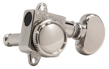 Load image into Gallery viewer, Grover 505FVN Roto-Grip Locking Rotomatics for Vintage F-Style Tuners - Guitar Machine Heads, 6-in-Line, Bass Side (Left) - Nickel

