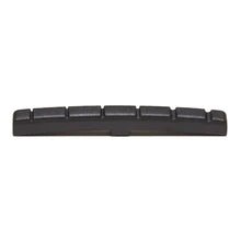 Load image into Gallery viewer, BLACK TUSQ XL SLOTTED FLAT OR CURVED NUT PT-5000-00-(7764244332799)
