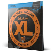 Load image into Gallery viewer, D'Addario EXL160-5 - Nickel Round Wound 5-STRING/LONG SCALE 50-135-(7908999397631)
