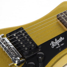 Load image into Gallery viewer, Hofner HOF-HCT-SH-GT-O Shorty Electric Travel Guitar - Gold Top - with Gig Bag
