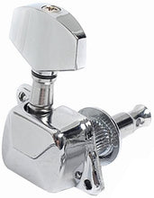 Load image into Gallery viewer, 3 Left 3 Right Semi closed Guitar String Tuning Pegs Tuners Machine Heads Set for Electric/Acoustic Guitar, Chrome
