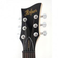 Load image into Gallery viewer, Hofner HOF-HCT-SH-DLX- BK-O Deluxe Shorty Electric Travel Guitar - Black - with Gig Bag

