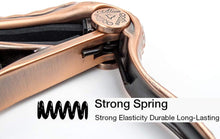 Load image into Gallery viewer, Alice A007G/PB Aligater Shape Aluminum Alloy Guitar Capo Bronze
