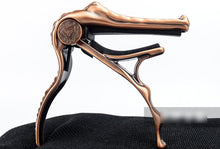 Load image into Gallery viewer, Alice A007G/PB Aligater Shape Aluminum Alloy Guitar Capo Bronze
