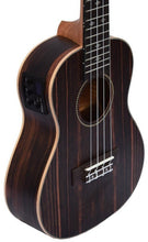 Load image into Gallery viewer, Aloha Ebony Wood Electric Ukulele - Soprano
