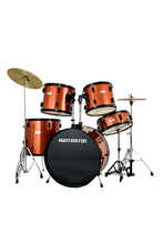Load image into Gallery viewer, Huntington USA 5 Piece Drum Kit full size hardwood shells complete set with cymbals drum throne sticks and double braced hardware

