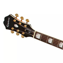 Load image into Gallery viewer, Epiphone J-200EC Studio Left-handed Acoustic-Electric Guitar - Vintage Sunburst-(7757740867839)
