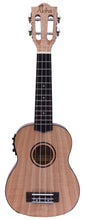 Load image into Gallery viewer, Aloha Flamed Okoume Acoustic Electric Ukulele - Soprano
