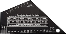 Load image into Gallery viewer, Fret Rocker, String Action Gauge, String Height Ruler, Fret Leveling Guide and more
