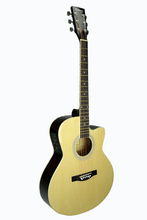 Load image into Gallery viewer, Huntington USA semi acoustic electric guitar with cutaway and 3-band active EQ system

