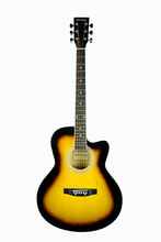 Charger l'image dans la galerie, Huntington USA Thin Line Dreadnought Cutaway Acoustic Guitar with basswood plywood body and catalpa neck
