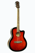 Load image into Gallery viewer, De Rosa USA thin body cutaway acoustic-electric guitar with catalpa top and sapele back and sides
