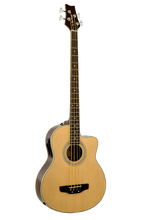 Load image into Gallery viewer, De Rosa USA 4-string acoustic cutaway electric bass guitar with spruce top and rosewood fingerboard
