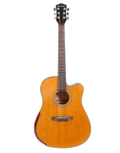 Load image into Gallery viewer, Glen Burton USA Deluxe solid top cutaway acoustic dreadnought guitar in desert sand with bevel arm rest
