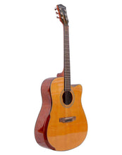 Load image into Gallery viewer, Glen Burton USA desert sand solid top cutaway dreadnought acoustic guitar with bevel arm rest
