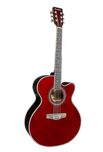 Charger l'image dans la galerie, Glen Burton USA 6 string jumbo body acoustic electric cutaway guitar with spruce top and 5 band EQ
