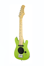Load image into Gallery viewer, De Rosa USA Kids Electric Guitar green with built-in speaker and maple neck for beginners
