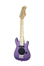 Load image into Gallery viewer, De Rosa USA Kids Electric Guitar purple starter with built-in speaker and maple neck
