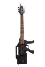 Load image into Gallery viewer, Glen Burton USA AK47 machine gun shaped electric guitar with dual humbuckers and black anodized hardware
